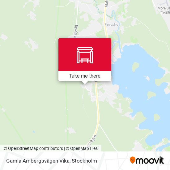 Gamla Ambergsvägen Vika map