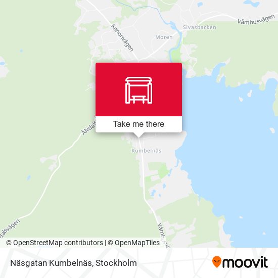 Näsgatan Kumbelnäs map