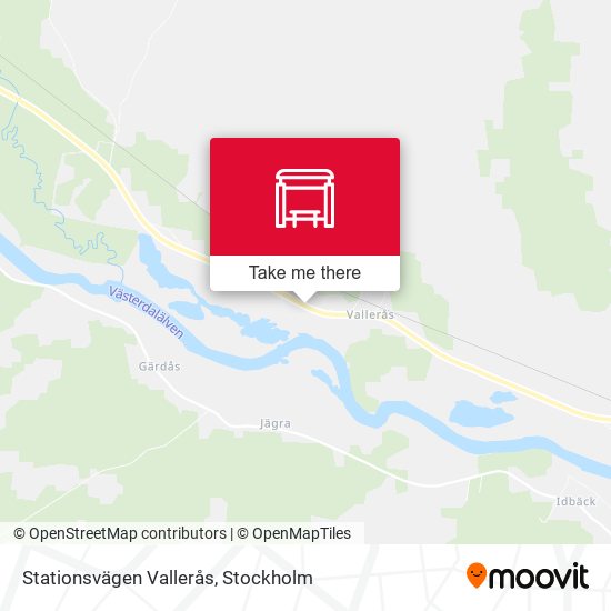 Stationsvägen Vallerås map