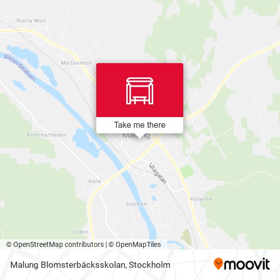 Malung Blomsterbäcksskolan map