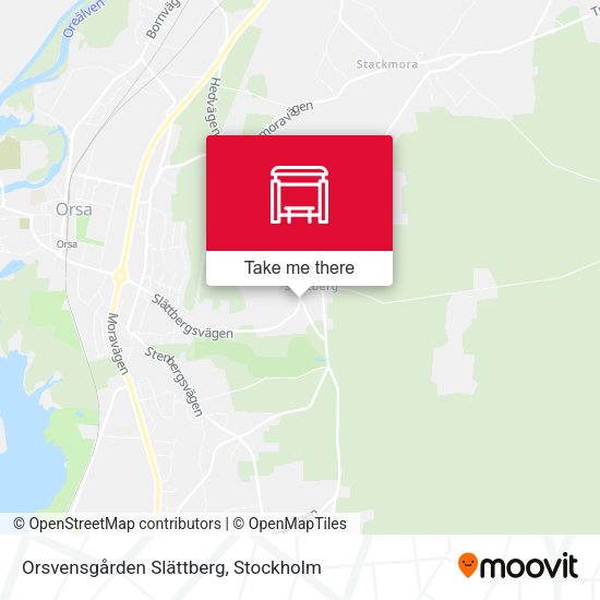 Orsvensgården Slättberg map