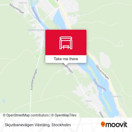 Skjutbanevägen Västäng map