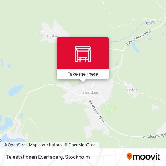 Telestationen Evertsberg map