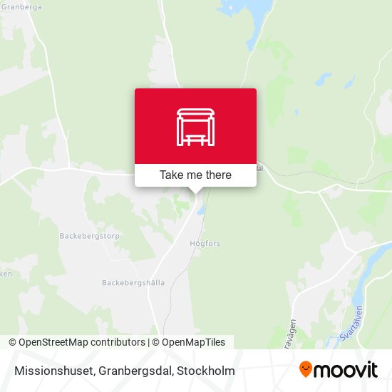 Missionshuset, Granbergsdal map