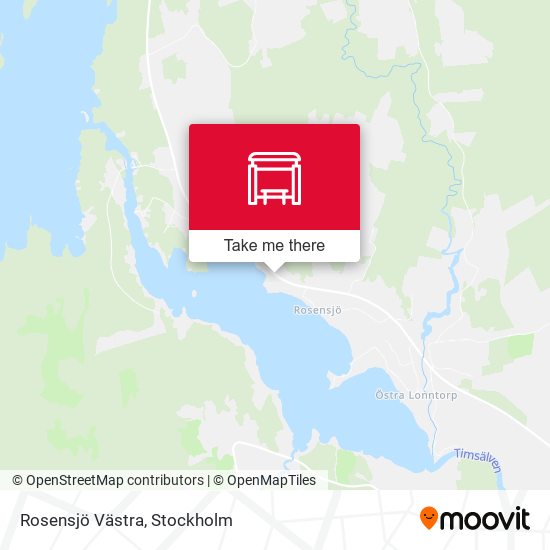 Rosensjö Västra map