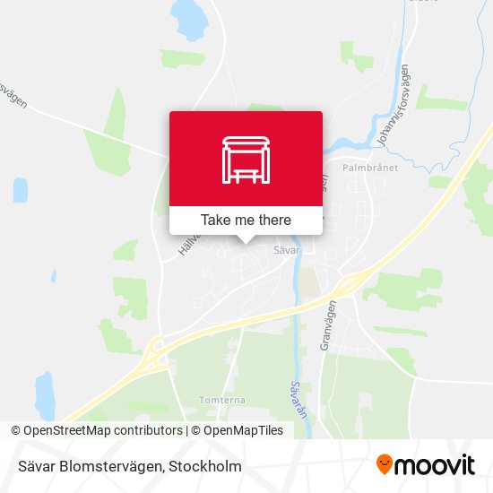 Sävar Blomstervägen map