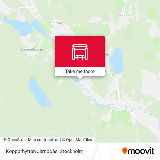 Kopparhyttan Järnboås map