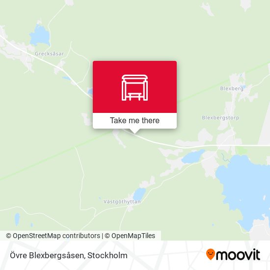 Övre Blexbergsåsen map