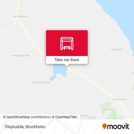 Ölsjöudde map