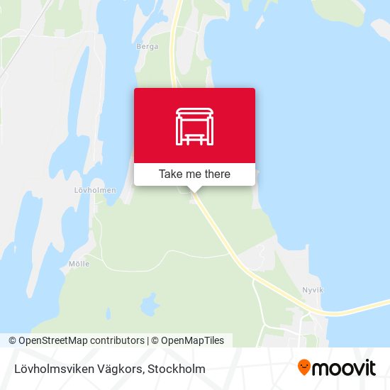 Lövholmsviken Vägkors map
