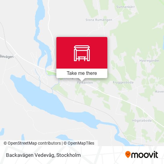 Backavägen Vedevåg map