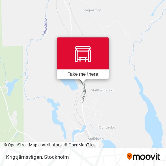 Krigtjärnsvägen map