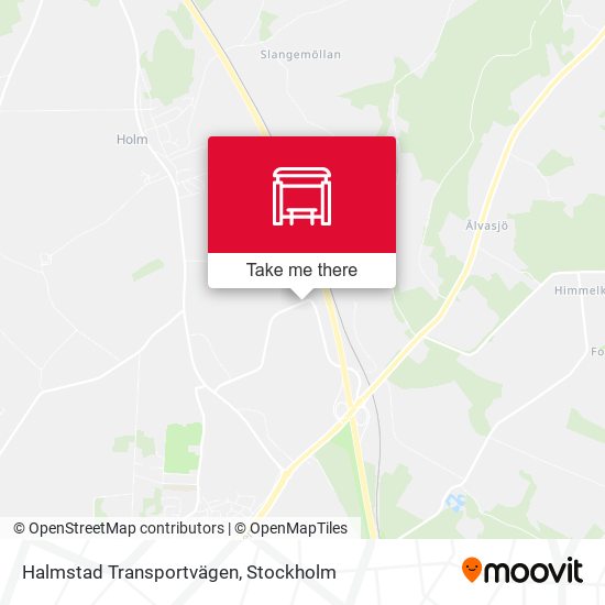 Halmstad Transportvägen map