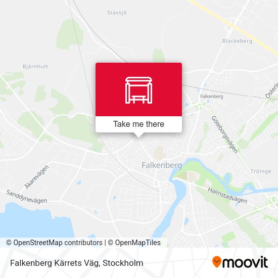 Falkenberg Kärrets Väg map