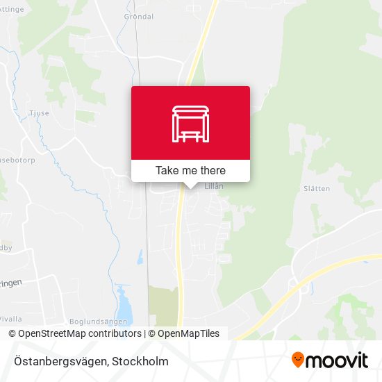Östanbergsvägen map