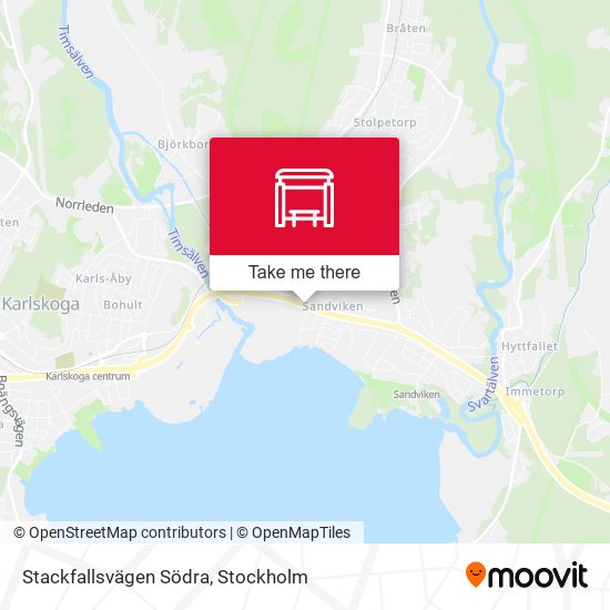 Stackfallsvägen Södra map