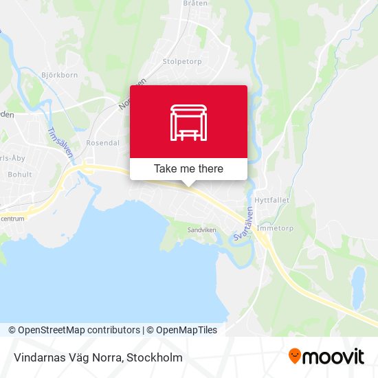 Vindarnas Väg Norra map