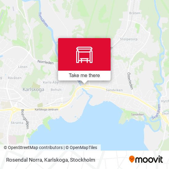 Rosendal Norra, Karlskoga map