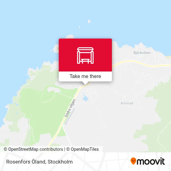 Rosenfors Öland map