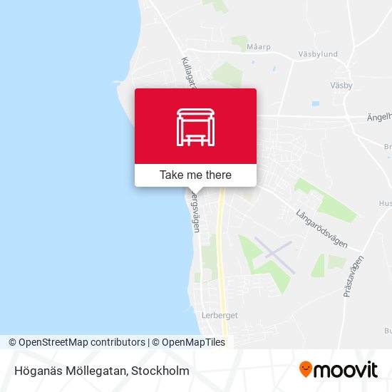 Höganäs Möllegatan map