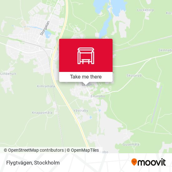 Flygtvägen map