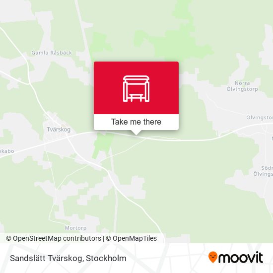 Sandslätt Tvärskog map