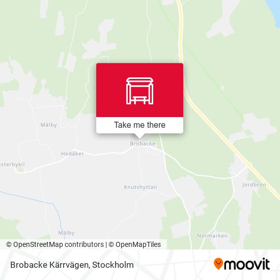 Brobacke Kärrvägen map