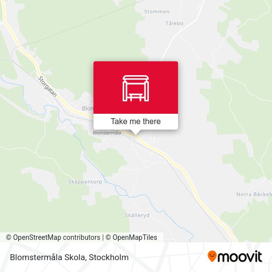 Blomstermåla Skola map