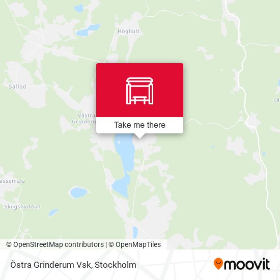 Östra Grinderum Vsk map