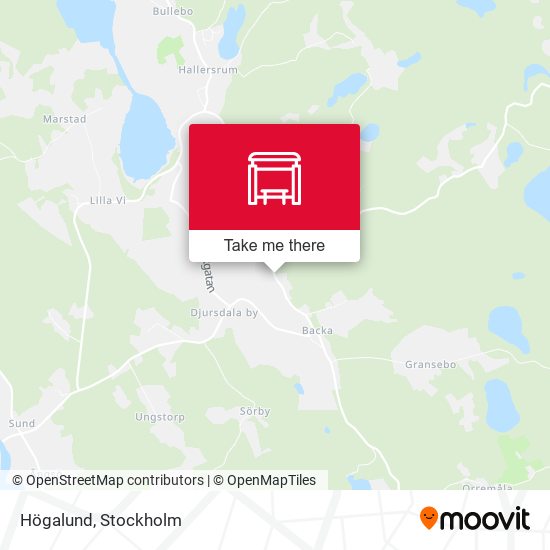 Högalund map