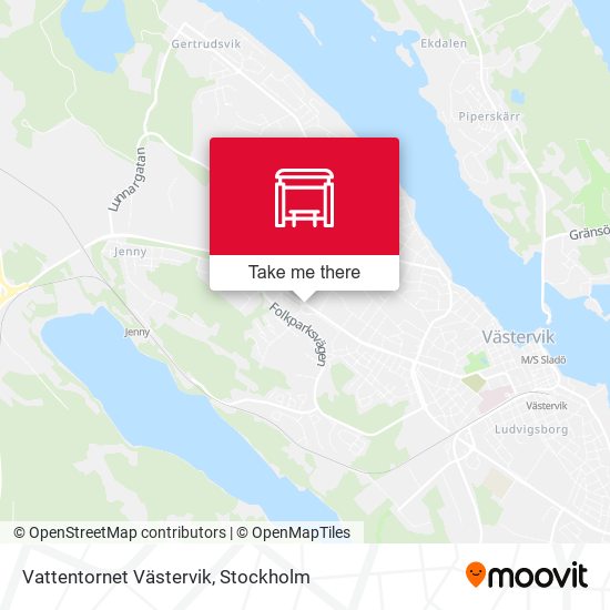 Vattentornet Västervik map