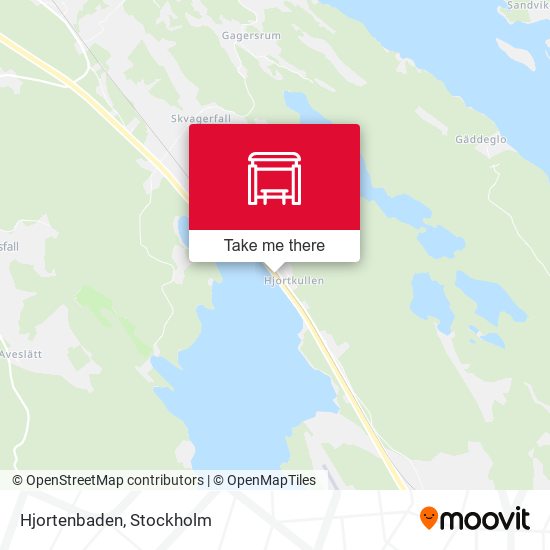 Hjortenbaden map