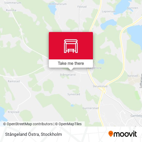 Stångeland Östra map