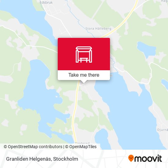 Granliden Helgenäs map