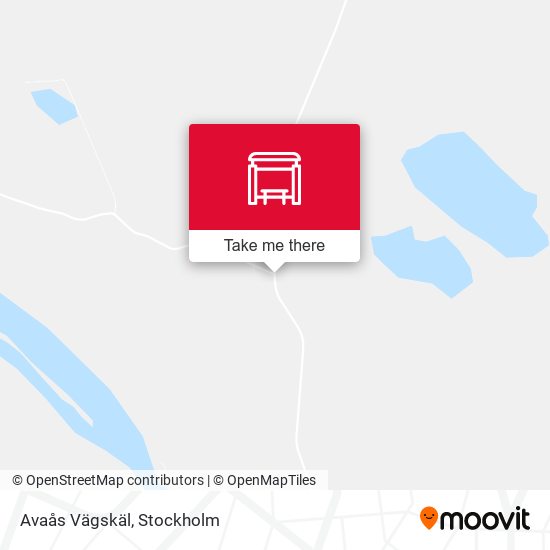 Avaås Vägskäl map