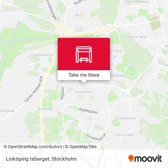 Linköping Isberget map
