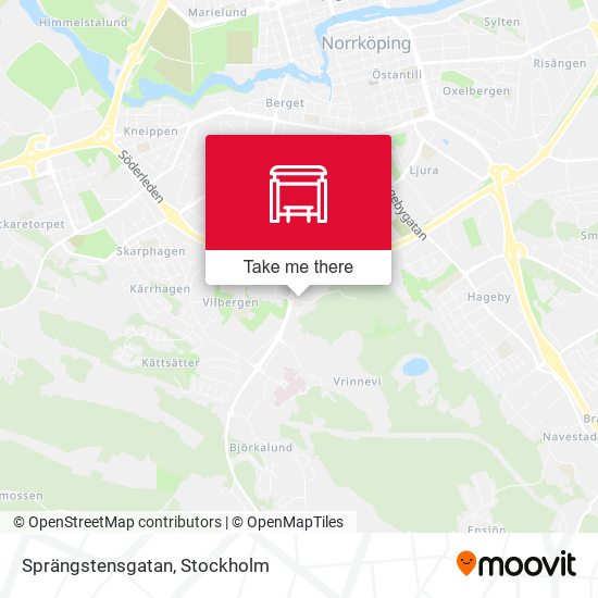 Sprängstensgatan map
