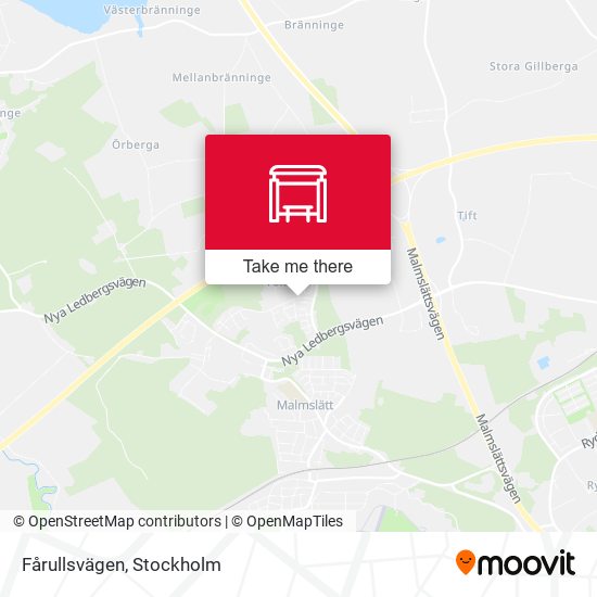 Fårullsvägen map