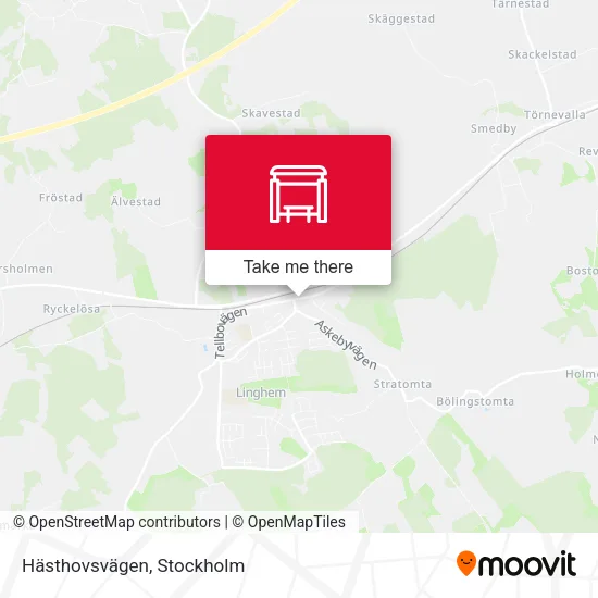 Hästhovsvägen map