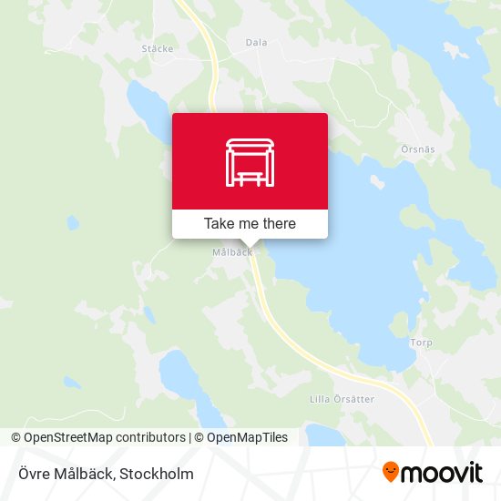 Övre Målbäck map