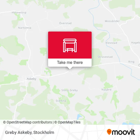 Greby Askeby map