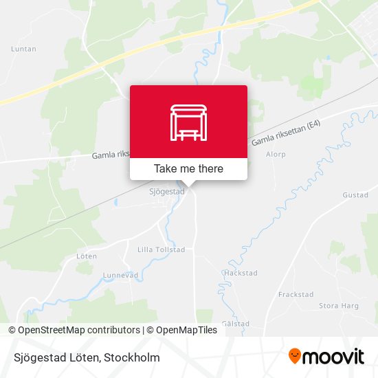 Sjögestad Löten map