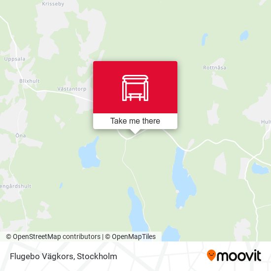 Flugebo Vägkors map