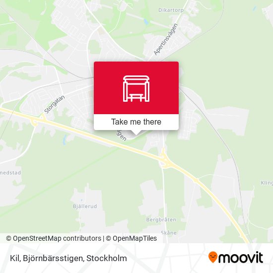 Kil, Björnbärsstigen map
