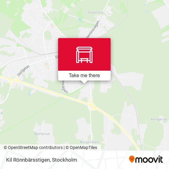 Kil Rönnbärsstigen map