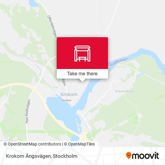 Krokom Ängsvägen map