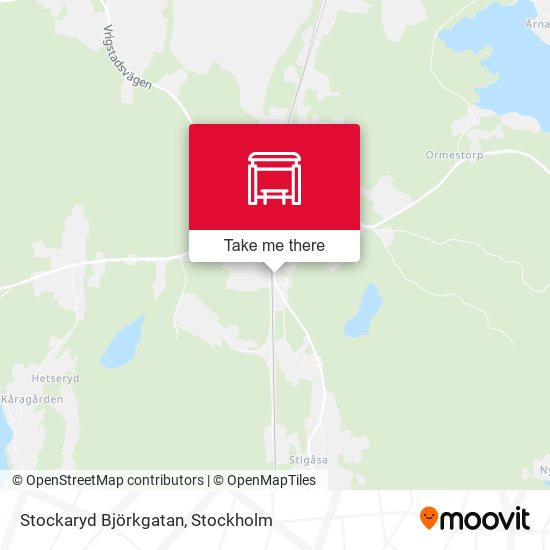 Stockaryd Björkgatan map