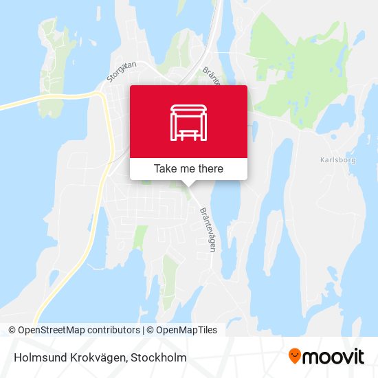 Holmsund Krokvägen map