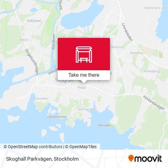 Skoghall Parkvägen map