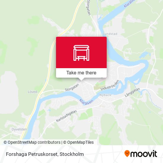 Forshaga Petruskorset map